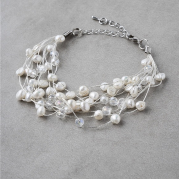 NEW Freshwater Pearls Necklace & Bracelet Combo-Hand Crafted in Thailand - Picture 8 of 14